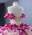 Blomma Fe Champagne Balklänning Balklänningar 2024 Korsade remmar Beading Långa Tyll Axelbandslös Ärmlös Quinceañera Formella Klänningar