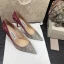Glittrande Silver Purple Gradient-Färg Afton Pumps Läder 2021 Paljetter 8 cm Stilettklackar Spetsiga Pumps Högklackade