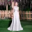 Simple Ivoire Robe De Mariée 2018 Princesse Encolure Dégagée Sans Manches Dos Nu Train De Balayage Mariage