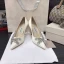 Schöne Ivory / Creme Abend Strass Pumps 2021 Leder 8 cm Stilettos Spitzschuh Pumps Hochhackige