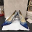 Scintillantes Océan Bleu Soirée Paillettes Escarpins 2021 Cuir 8 cm Talons Aiguilles À Bout Pointu Escarpins Talons Hauts