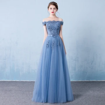 Chic Belle Robe De Soirée 2017 Princesse En Dentelle Fleur Perle Fleurs Artificielles De L Épaule Dos Nu Manches Courtes Longue Robe De Ceremonie