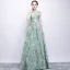 Chic / Belle Robe De Soirée 2017 Princesse Métal Ceinture Encolure Dégagée Longue Robe De Ceremonie