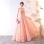 Chic / Beautiful Evening Dresses  2017 A-Line / Princess Lace Sequins Scoop Neck Sleeveless Floor-Length / Long Formal Dresses