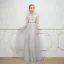 Chic / Beautiful Evening Dresses  2017 A-Line / Princess Lace Sequins Scoop Neck Cap Sleeves Floor-Length / Long Formal Dresses