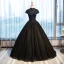 Chic / Beautiful Evening Dresses  2017 Ball Gown Lace Flower Crystal Beading High Neck Backless Short Sleeve Floor-Length / Long Formal Dresses