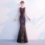 Chic / Beautiful Multi-Colors Evening Dresses  2019 Trumpet / Mermaid Sequins Scoop Neck Sleeveless Floor-Length / Long Formal Dresses