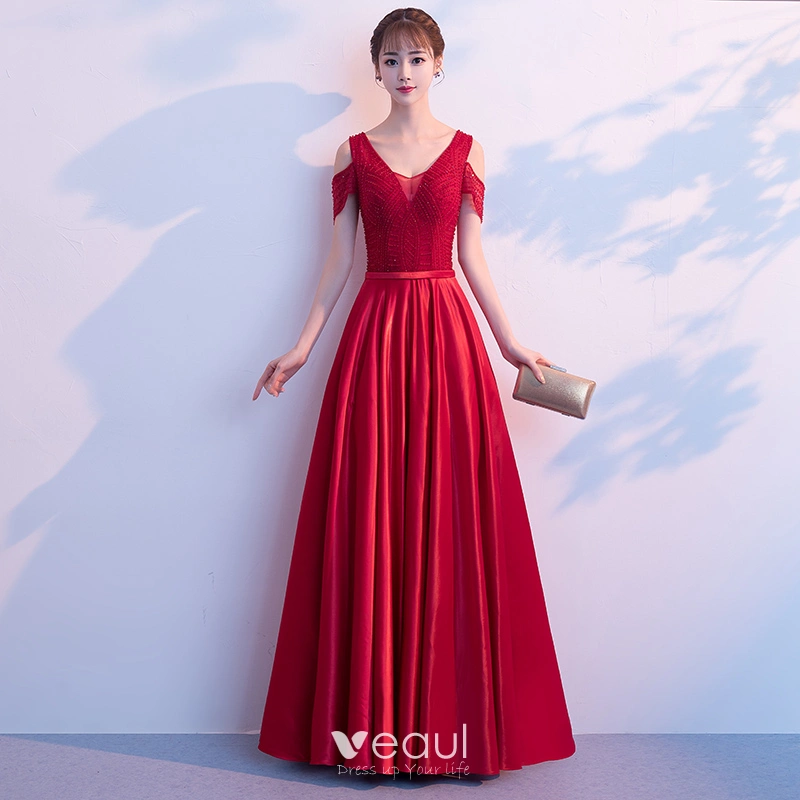 Sexy Burgundy Mermaid Off the Shoulder Fancy Long Prom Dresses 2019 Sexy Burgundy Mermaid Off the Shoulder Fancy Long Prom Dresses 2019
