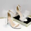 Schöne Weiß Ball Schleife Sandalen Damen 2020 Knöchelriemen 10 cm Stilettos Peeptoes Sandaletten