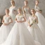Abordable Ivoire Robe De Mariée 2018 Robe Boule En Dentelle Fleur Perle Faux Diamant Paillettes Dos Nu Chapel Train