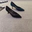 Vintage / Retro Black Prom Pumps 2020 Suede Rhinestone 7 cm Stiletto Heels Pointed Toe Pumps