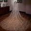 Scintillantes Doré Glitter Voile De Mariée 2019