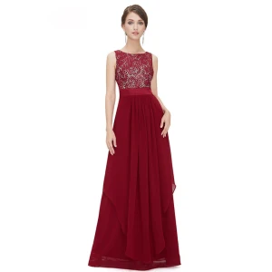 Chic Beautiful Casual Summer Maxi Dresses 2019 A Line Princess Lace Scoop Neck Sleeveless Floor Length Long Womens Clothing