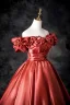 Elegant Watermelon Prom Dresses 2025 Ball Gown Off-The-Shoulder Ruffle Short Sleeve Backless Floor-Length / Long Prom Formal Dresses