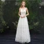 Moderne / Mode Ivoire Plage Robe De Soirée 2019 Princesse Bretelles Spaghetti Appliques Sans Manches Dos Nu Longue Robe De Ceremonie