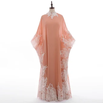 Vintage 2 Stuk Parel Roze Avondjurken 2018 A Lijn Ronde Hals Appliques Kant Lange Mouwen Lange Gelegenheid Jurken