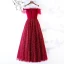 Chic / Beautiful Glitter Burgundy Prom Dresses 2019 A-Line / Princess Scoop Neck Ruffle Short Sleeve Floor-Length / Long Formal Dresses