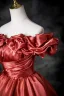 Elegant Watermelon Prom Dresses 2025 Ball Gown Off-The-Shoulder Ruffle Short Sleeve Backless Floor-Length / Long Prom Formal Dresses