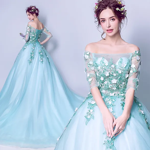 Teal prom dresses 2019 discount