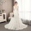Élégant Champagne Plissée Robe De Mariée 2019 Princesse Bretelles Spaghetti En Dentelle Fleur Sans Manches Dos Nu Tribunal Train