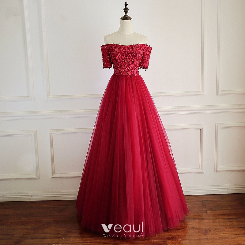 2018 red outlet prom dresses