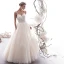 Élégant Champagne Robe De Mariée 2019 Princesse Bretelles Spaghetti Perlage Perle En Dentelle Fleur Sans Manches Dos Nu Longue
