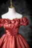 Elegant Watermelon Prom Dresses 2025 Ball Gown Off-The-Shoulder Ruffle Short Sleeve Backless Floor-Length / Long Prom Formal Dresses