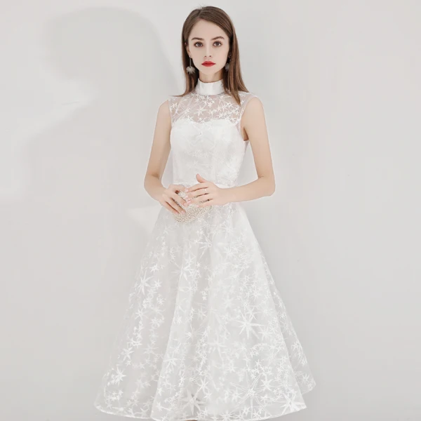 white graduation dresses 2019 ZAPAKASA Women White Graduation Dress Matte Satin A Line V Neck Sleeveless  Long Party Dress main image 0