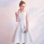 Chic / Beautiful Champagne Homecoming Graduation Dresses 2018 A-Line / Princess Bow Scoop Neck Sleeveless Knee-Length Formal Dresses