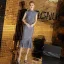 Sparkly Silver Evening Dresses  2019 Trumpet / Mermaid Scoop Neck Sequins Sleeveless Tea-length Formal Dresses