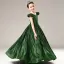 Chic / Beautiful Dark Green Sequins Evening Party Flower Girl Dresses 2021 A-Line / Princess Scoop Neck Cap Sleeves Zipper Up Floor-Length / Long