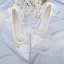Elegant White Lace Flower Wedding Shoes 2021 Leather Bow 6 cm Stiletto Heels Pointed Toe Wedding Pumps High Heels