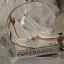 Élégant Ivoire Noeud Faux Diamant Chaussure De Mariée 2021 6 cm Talons Aiguilles À Bout Pointu Mariage Escarpins Talons Hauts