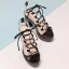 Fashion Transparent Black Street Wear Womens Sandals 2021 13 cm Thick Heels Open / Peep Toe Sandals High Heels