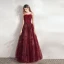 Chic / Beautiful Burgundy Prom Dresses Evening Dresses  2021 A-Line / Princess Spaghetti Straps Lace Butterfly Sequins Sleeveless Backless Floor-Length / Long Evening Party Formal Dresses