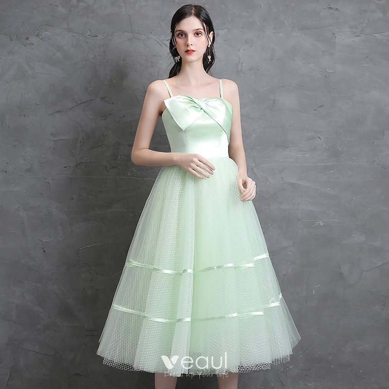 Sage green hotsell tea length dress