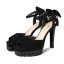 Chic / Beautiful Black Cocktail Party Suede Womens Sandals 2021 Leather Ankle Strap 11 cm Stiletto Heels Open / Peep Toe Sandals High Heels