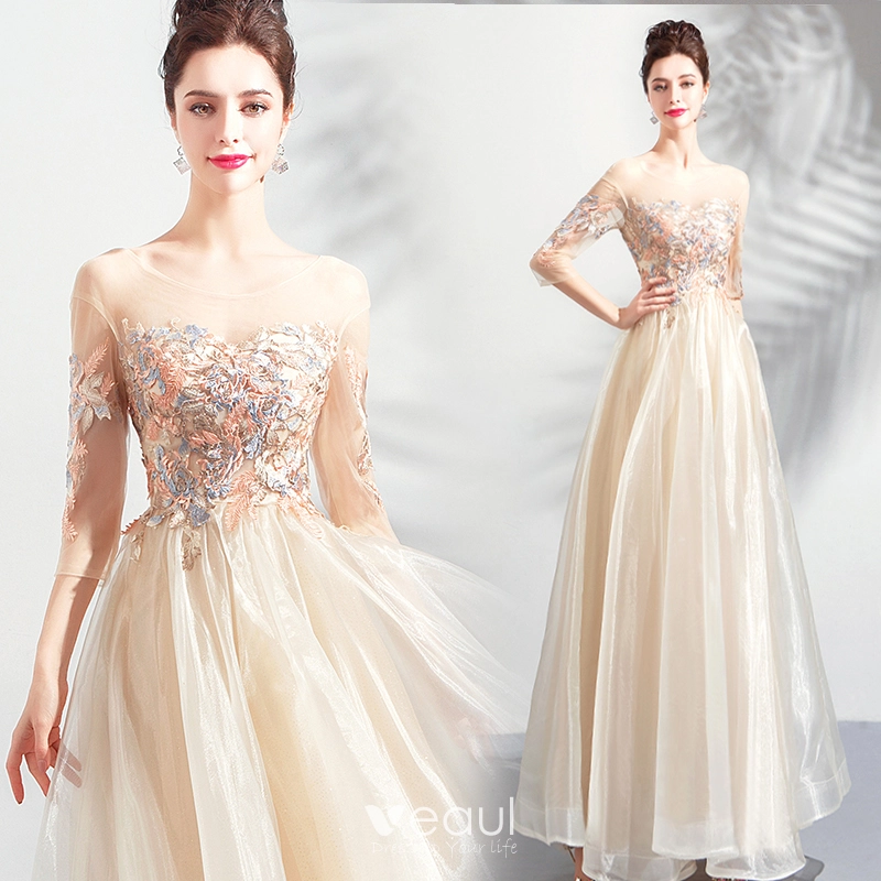 Prom dresses 2019 champagne outlet