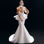 Chinese style Vintage / Retro Ivory Evening Dresses  2019 Trumpet / Mermaid High Neck Embroidered 1/2 Sleeves Backless Court Train Formal Dresses