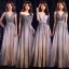 Charmig Stjärnbeströdd Himmel Gradient-Färg Aftonklänningar 2019 Prinsessa 1/2 ärm Halterneck Glittriga / Glitter Polyester Långa Formella Klänningar