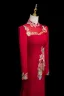 Vintage / Retro Burgundy Beading Sequins Lace Flower Evening Dresses 2025 Trumpet / Mermaid High Neck Long Sleeve Floor-Length / Long Evening Party Formal Dresses