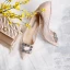 Chic / Beautiful Beige Wedding Shoes 2019 Lace Rhinestone 9 cm Stiletto Heels Pointed Toe Wedding Pumps