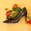 Charming Black Evening Party Pumps 2019 Lace Rhinestone 9 cm Stiletto Heels Pointed Toe Pumps