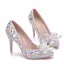 Charmant Multifarben Aschenputtel Kristall Brautschuhe 2019 Strass 9 cm Stilettos Spitzschuh Hochzeit Pumps