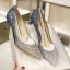 Glitter Gradiëntkleur Avond Pumps 2019 Leer Pailletten 8 cm Naaldhakken / Stiletto Spitse Neus Pumps