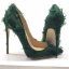 Chic / Beautiful Casual Dark Green Pumps 2019 Leather Tassel 12 cm Stiletto Heels Pointed Toe Pumps