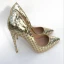 Schöne Gold Laser Freizeit Pumps 2019 Leder 12 cm Stilettos Spitzschuh Pumps