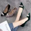 Schöne Dunkelgrün Freizeit Wildleder Pumps 2019 Strass 8 cm Stilettos Spitzschuh Pumps