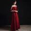 Fashion Burgundy Evening Dresses  2021 A-Line / Princess Spaghetti Straps Sleeveless Backless Floor-Length / Long Formal Dresses