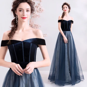 Elegant Dark Green Evening Dresses 2019 A Line Princess Off The Shoulder Suede Sleeveless Floor Length Long Formal Dresses